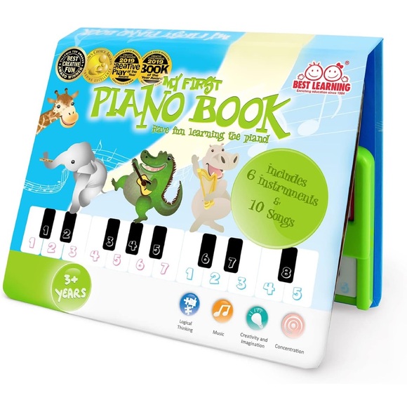Best Learning My First Piano Book 6 instruments 10 songs educational toy EUC - Picture 1 of 14